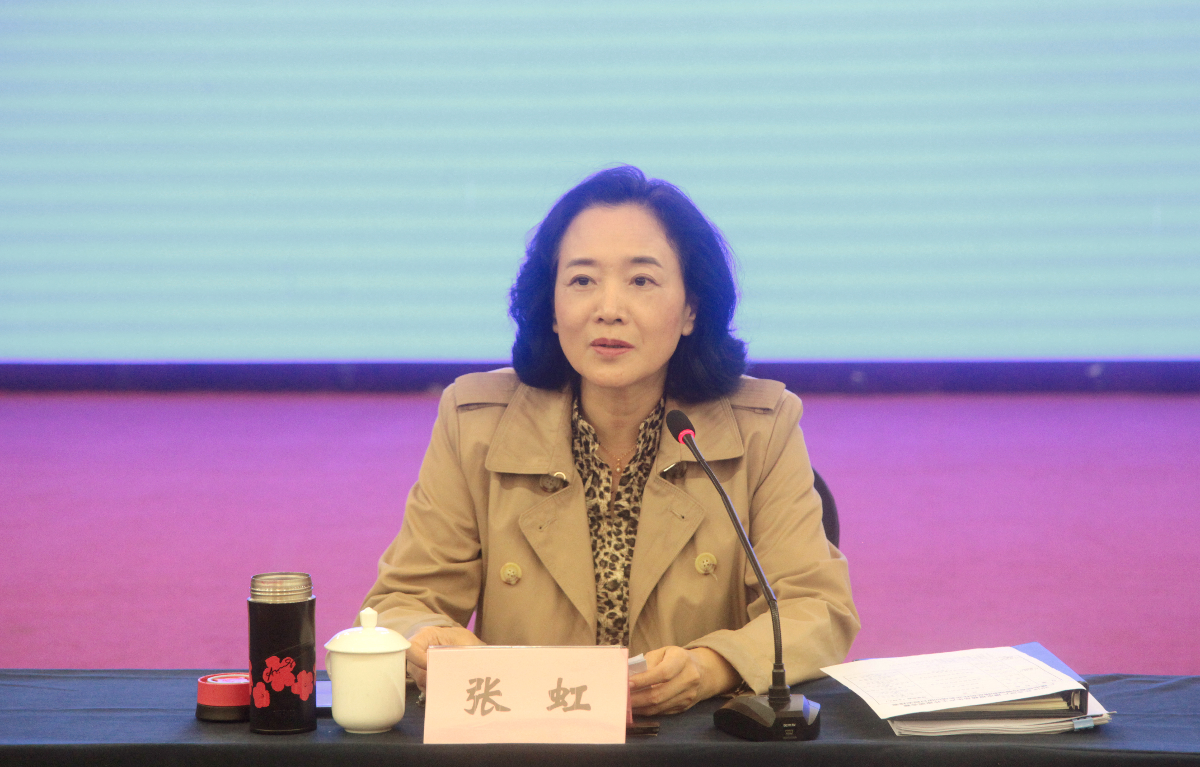 自治区广电局党组书记,局长,自治区党委宣传部副部长(兼)张虹出席座谈